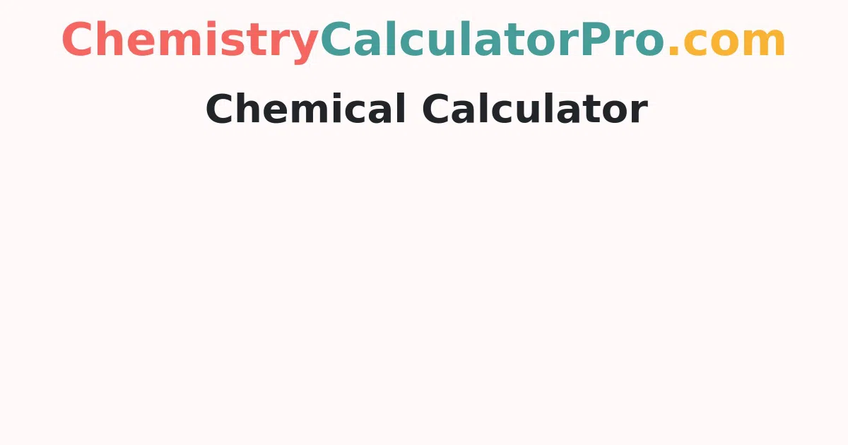 Chemical Calculator