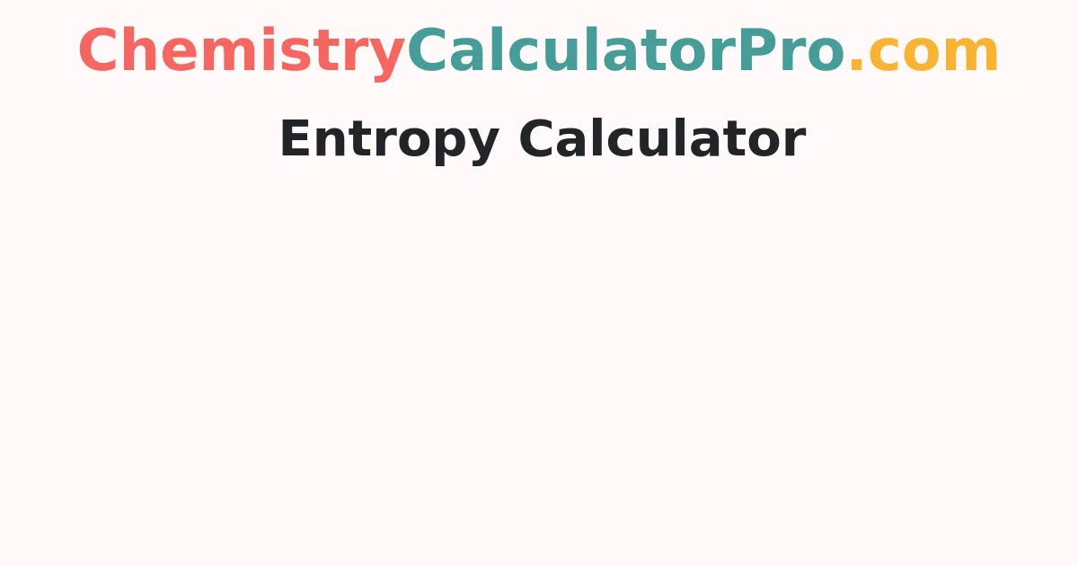Entropy Calculator