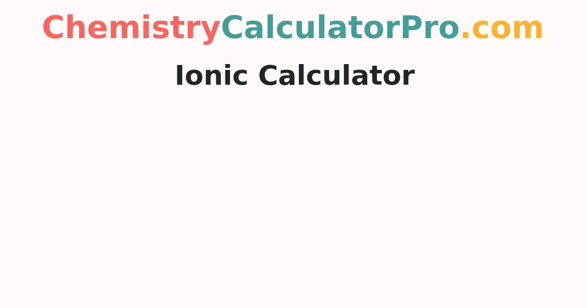 Ionic Calculator