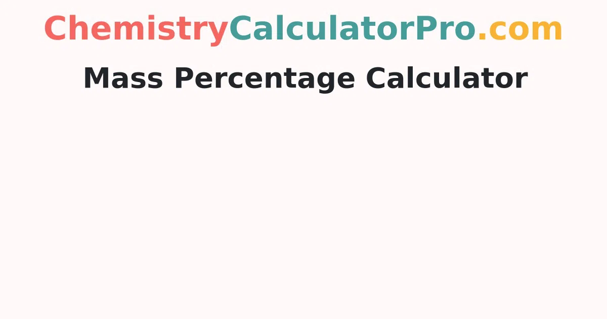 Mass Percentage Calculator