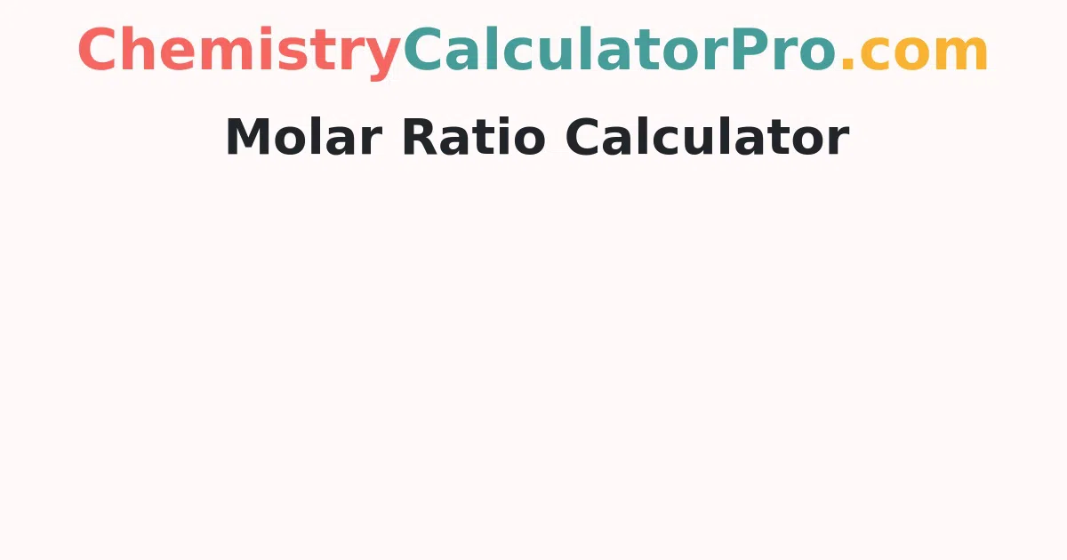 Molar Ratio Calculator