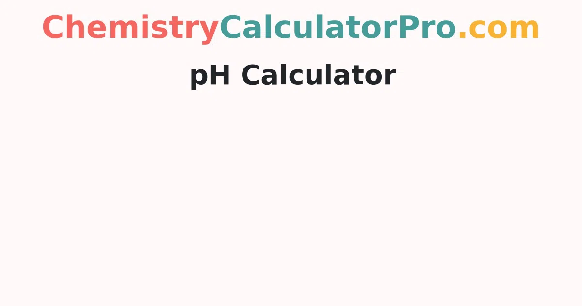 pH Calculator